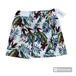 NWT Lady Hagen Women’s Palm Overlap Snap Athletic Skort Tropical Mint Size 4